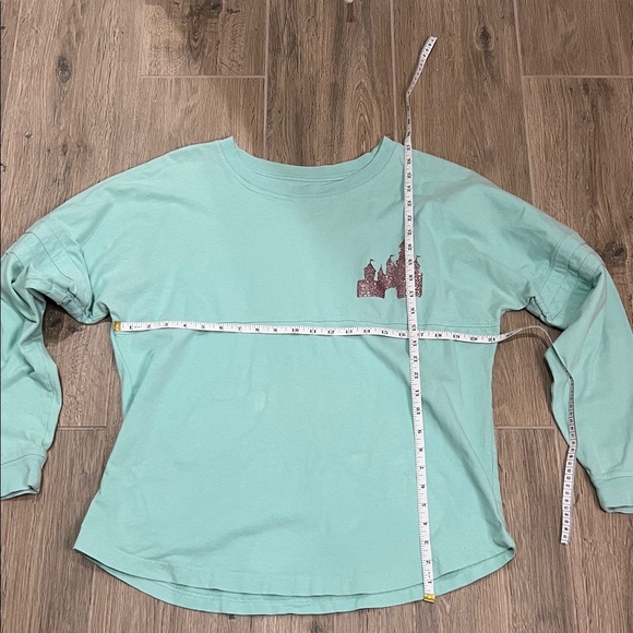 Disneyland Spirit Jersey Light Green Mint Parks Disney Shirt Long Sleeve Top - Picture 7 of 10